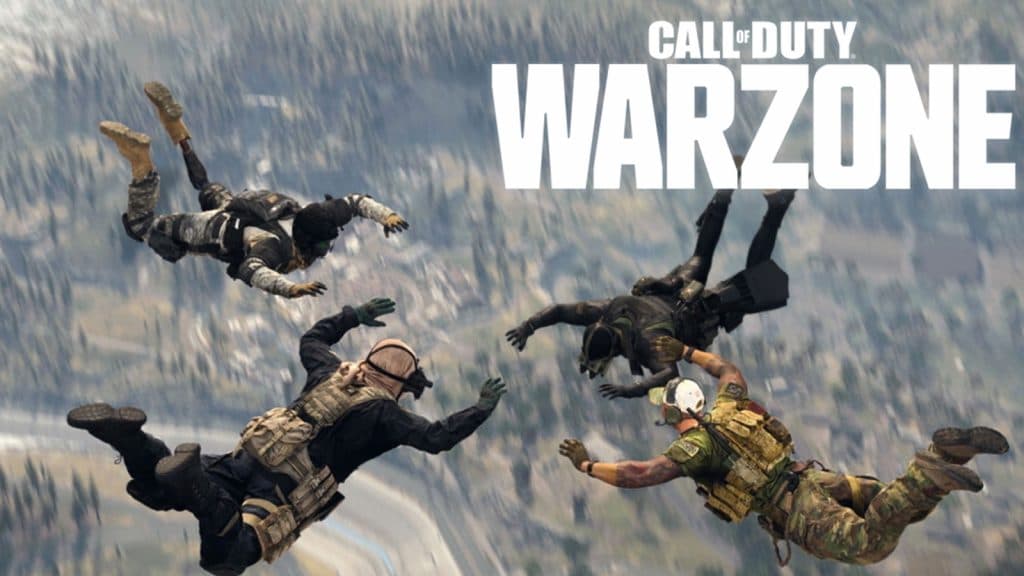 Warzone saut parachute