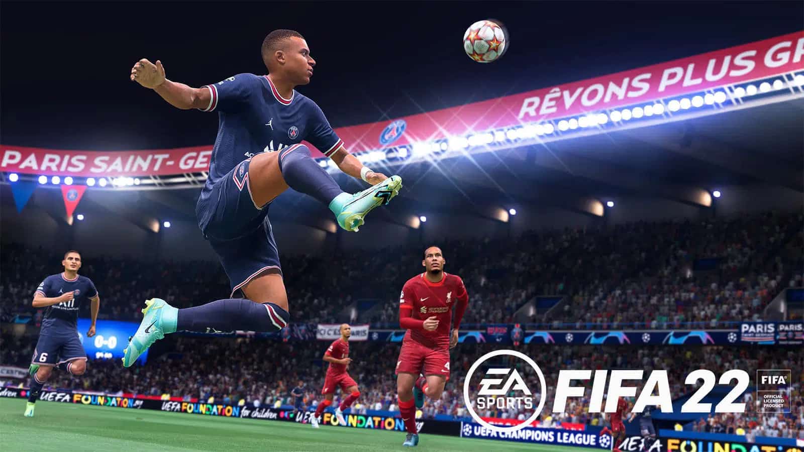 Taille téléchargement démo de FIFA22