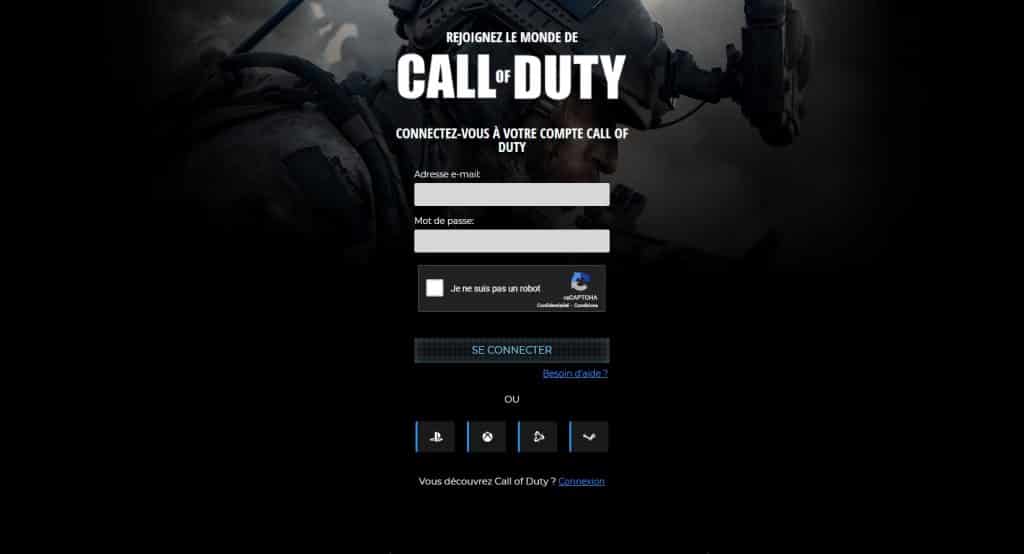 Compte Call of Duty