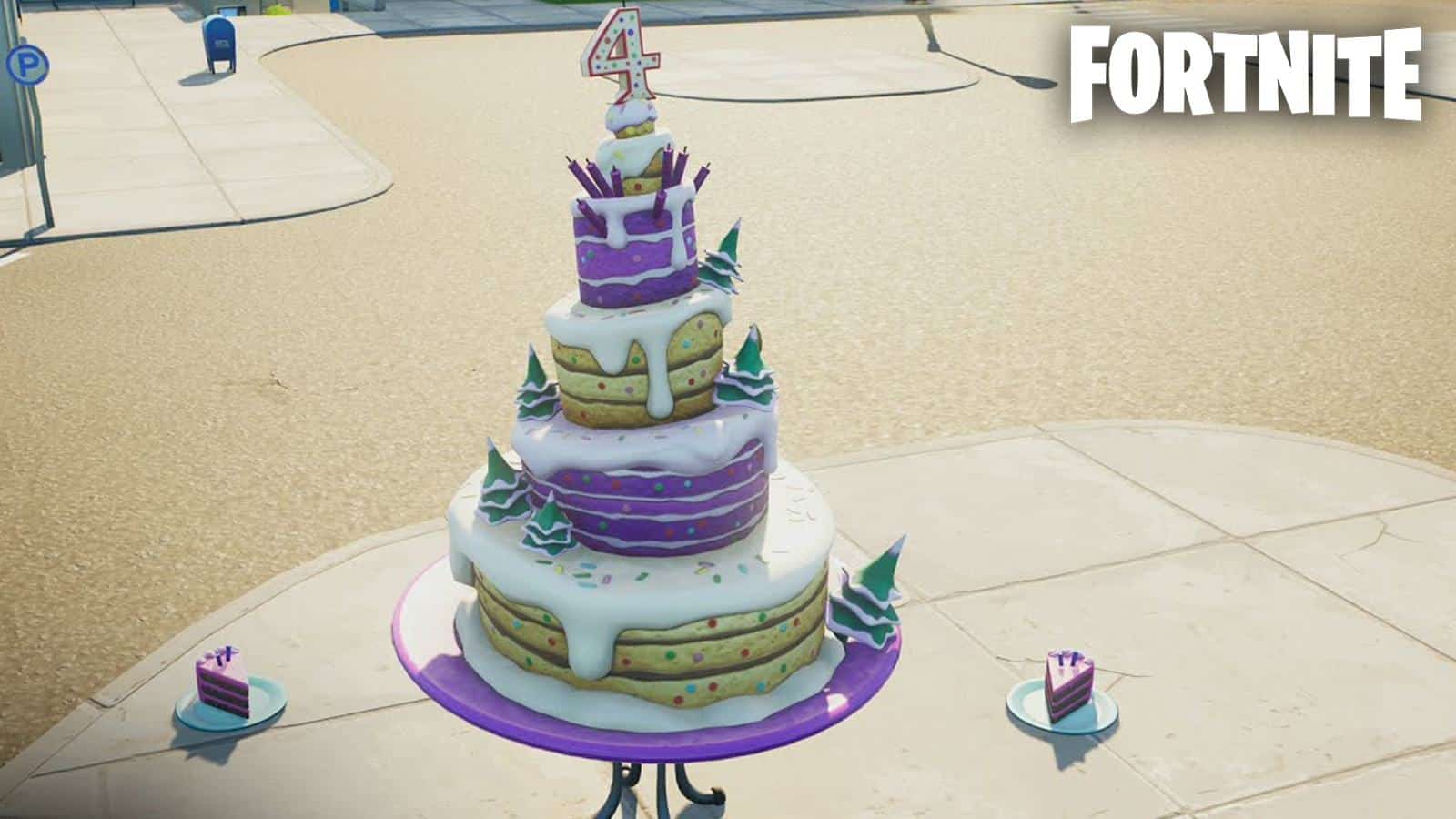 Gâteau d'anniversaire Fortnite