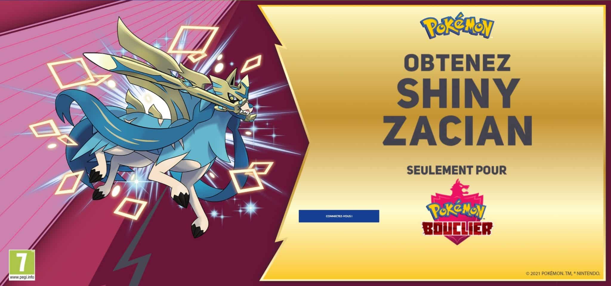 Zacian Shiny Pokémon Bouclier Micromania