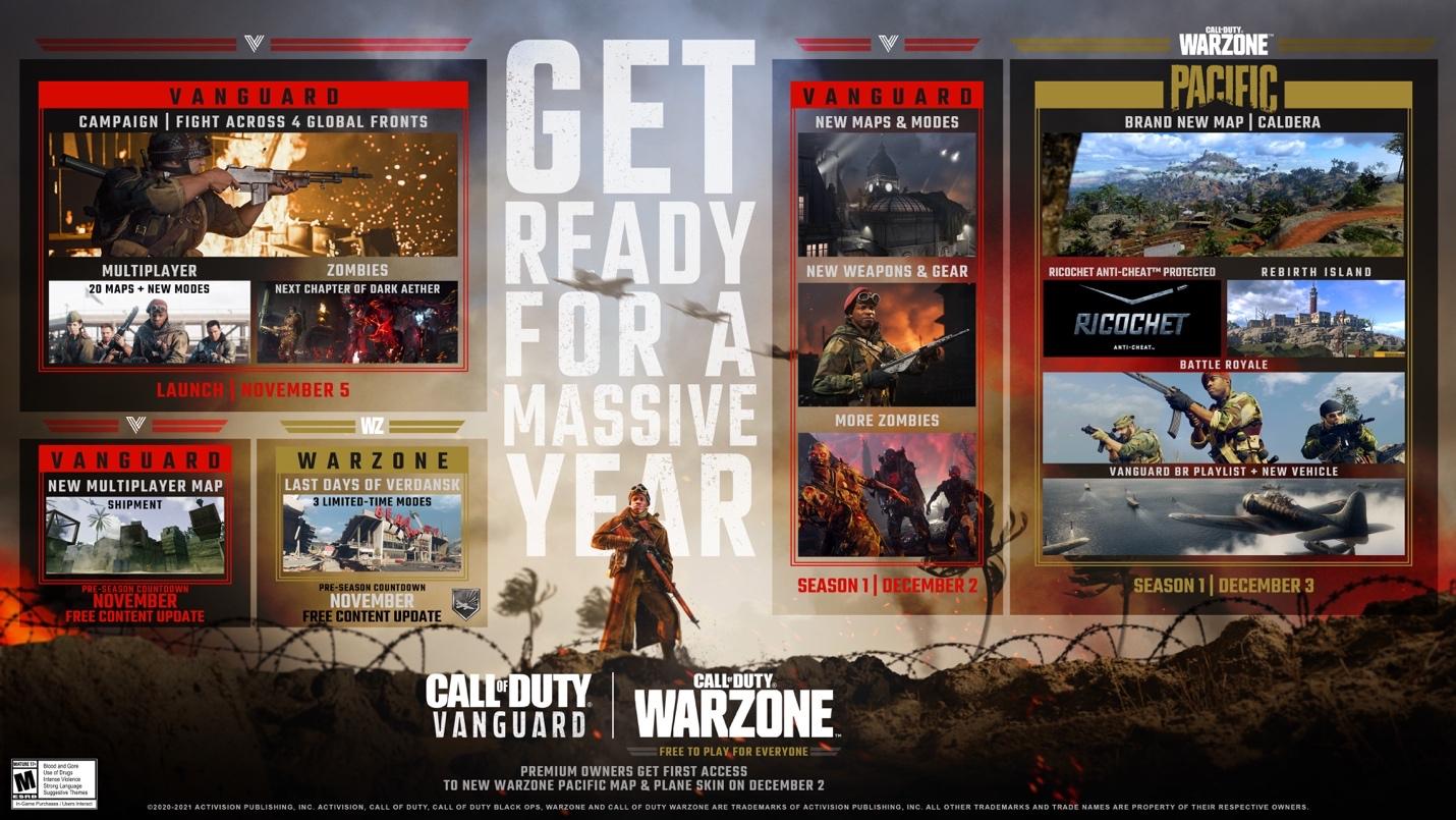 Call of Duty: Warzone Pacific (Multi) e Vanguard (Multi) recebem integração  completa, mapa Caldera e muitas novidades - GameBlast