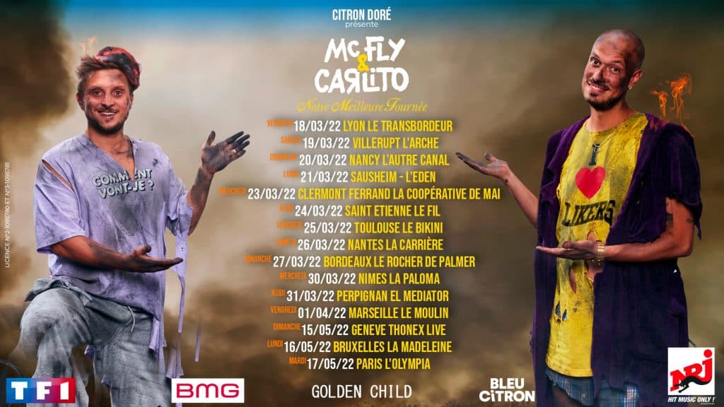 tournée Mcfly et Carlito