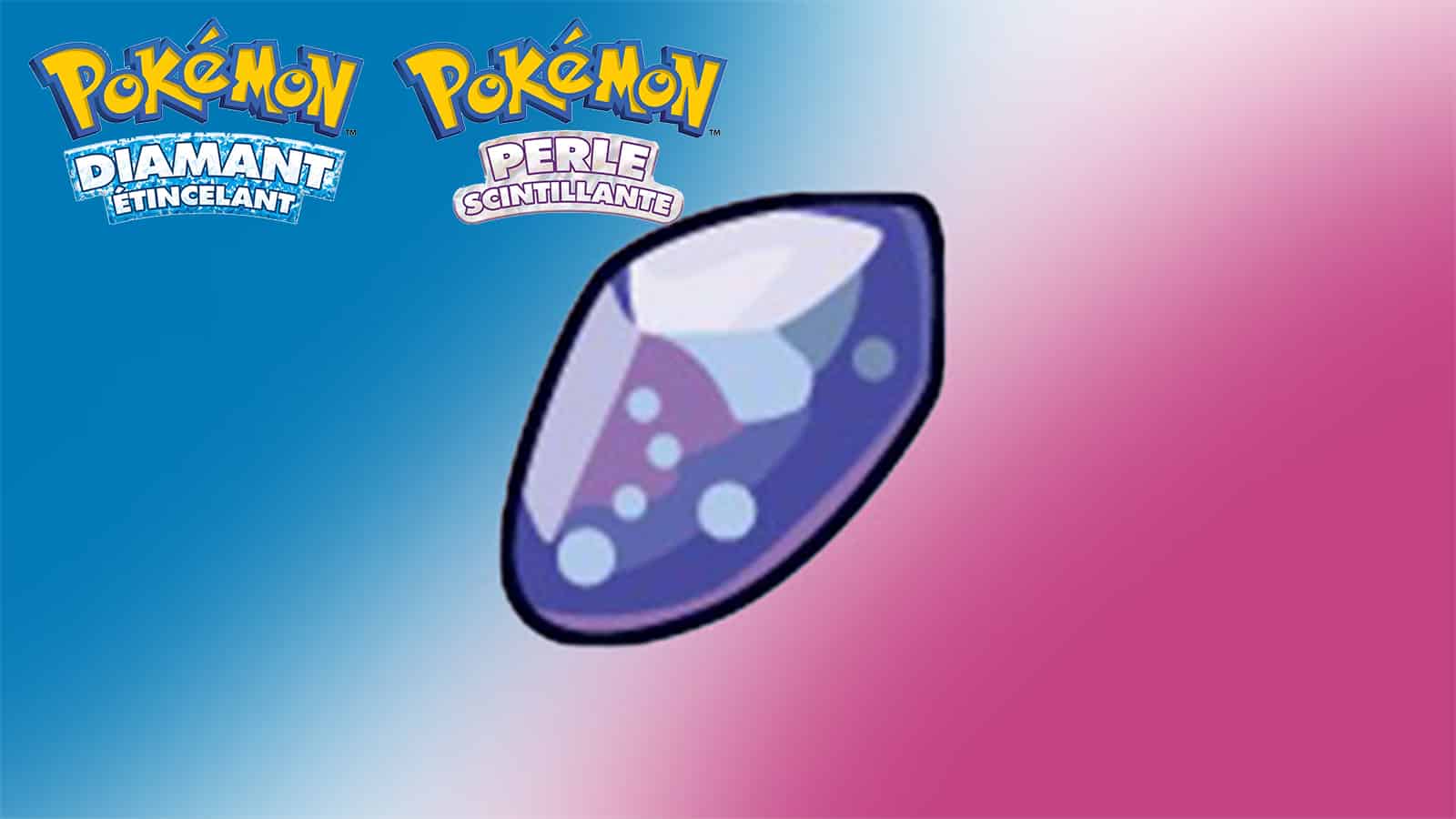 Pokémon Diamant Perle Pierres d'évolution emplacements