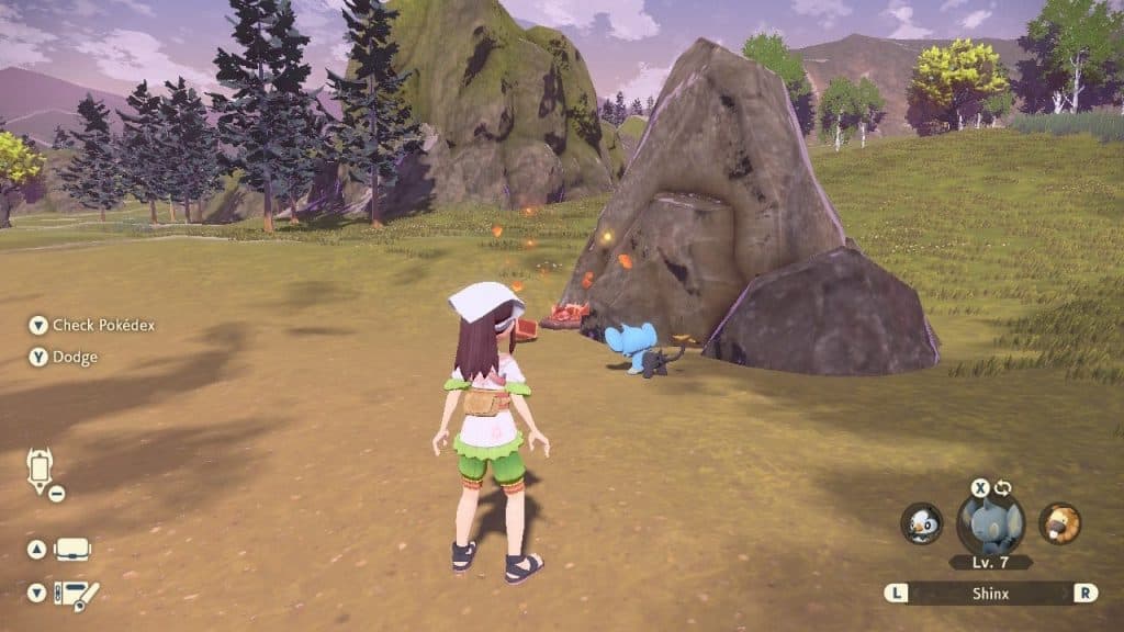Détruire des minerais dans Légendes Pokémon : Arceus