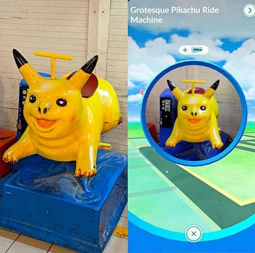 PokéStop manège Pikachu sur Pokémon Go