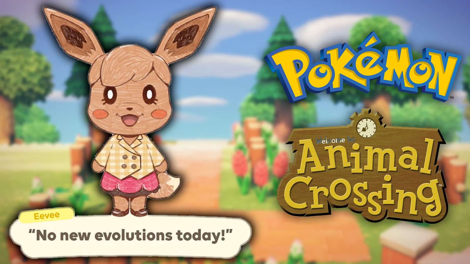 Un fan imagien un crossover Pokémon x Animal Crossing