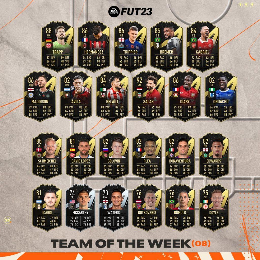 Team of the week 8 de FIFA 23