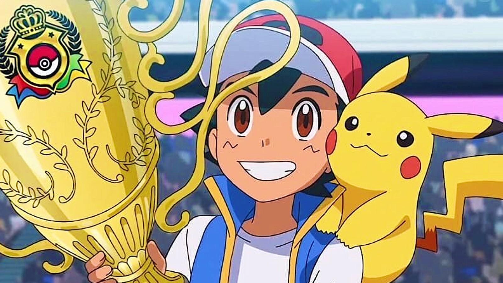 Sacha devient champion du monde dans Pokémon
