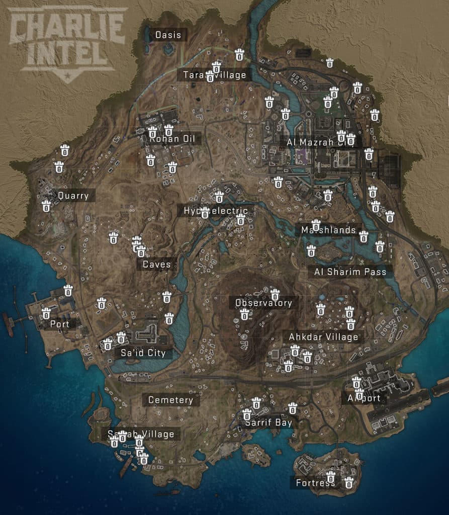 Forteresses Warzone 2 carte