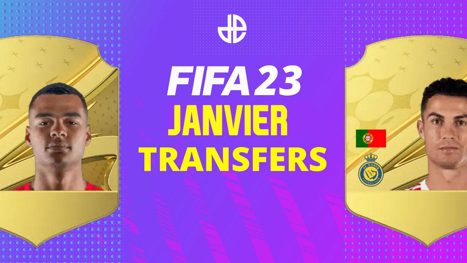 FIFA 23 cartes transferts de janvier