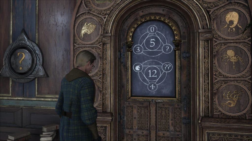 Puzzle de porte avec les symboles d'animaux dans Hogwarts Legacy