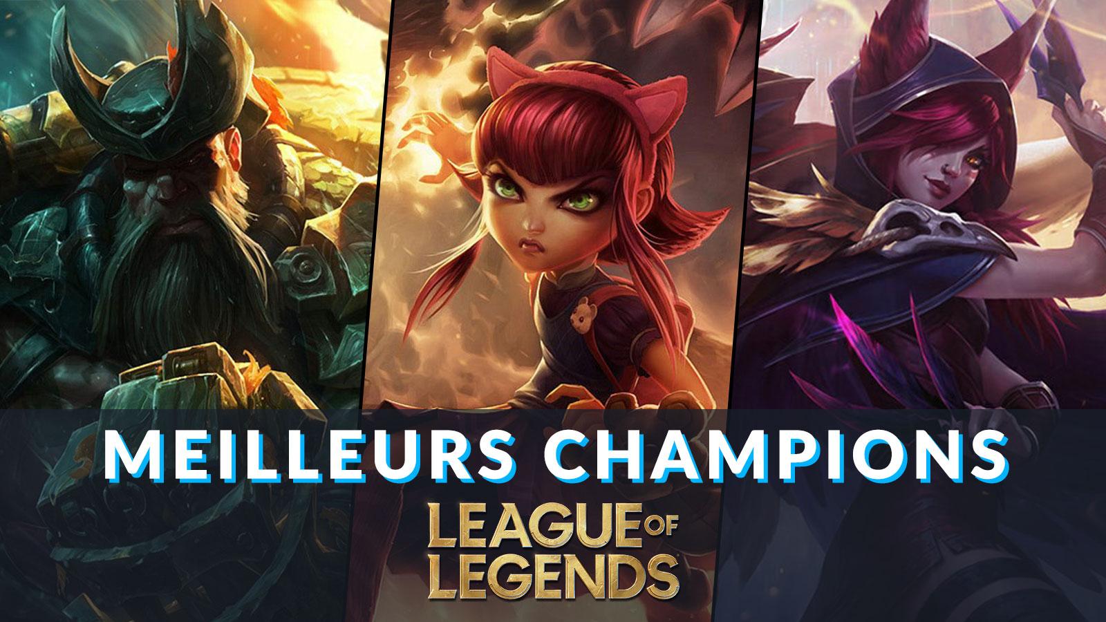 Meilleurs champions LoL | Top, Jungle, Mid, ADC et Support