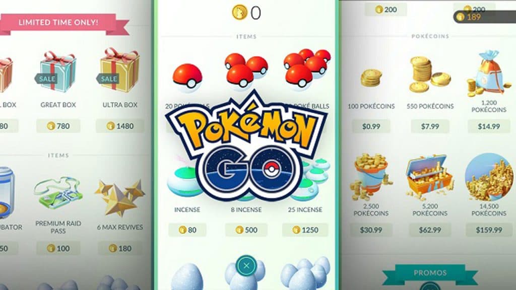 Boutique de Pokémon Go