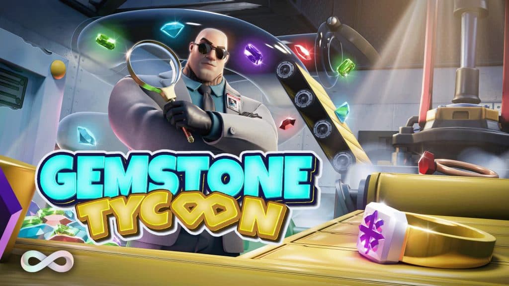 La map creative Gemstone Tycoon sur Fortnite