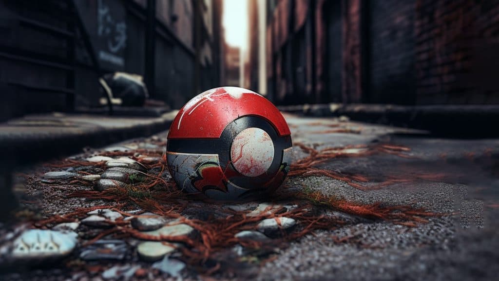 Poké Ball laissée dans la rue