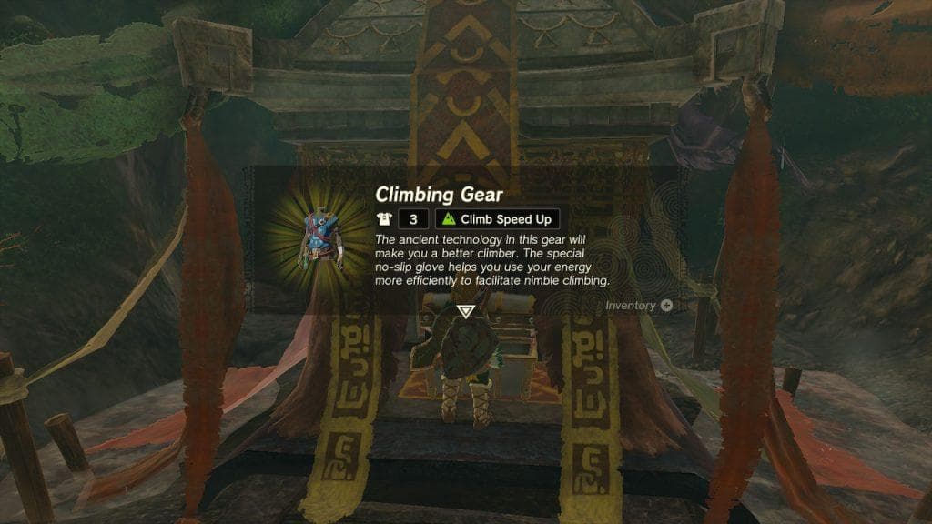 Set escalade dans Zelda