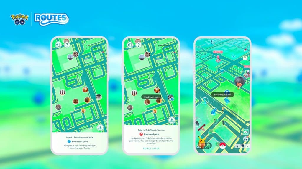 Création de Route sur Pokémon Go