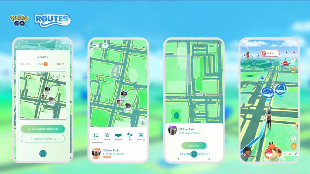 Exploration de Routes sur Pokémon Go