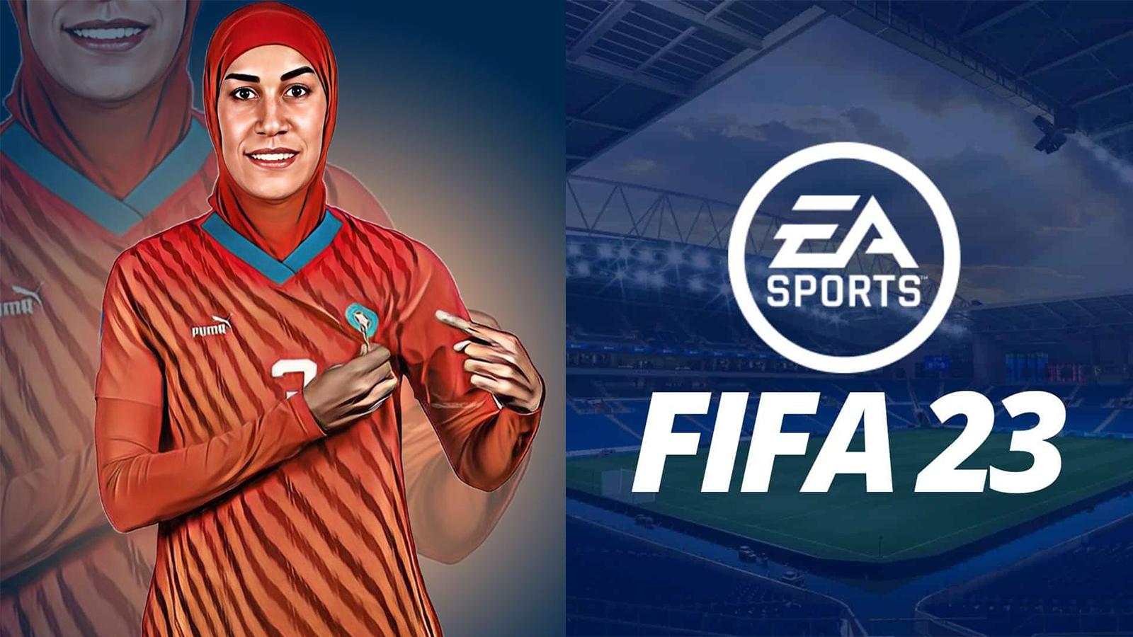 La joueuse Nouhaila Benzina et son hijab dans FIFA 23