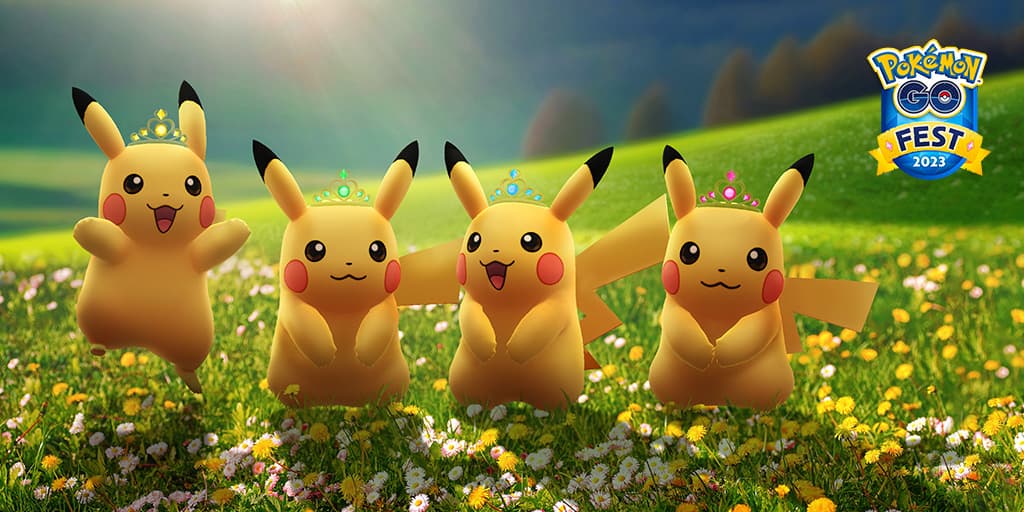 Pikachu costumés du Pokémon Go Fest 2023