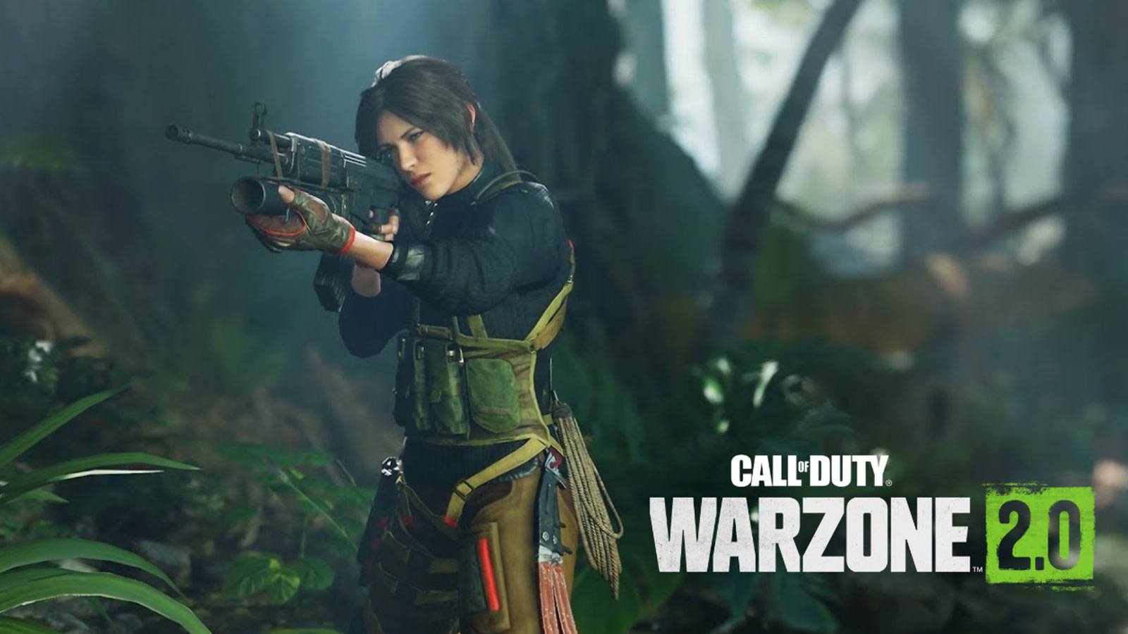 Lara Croft dans Warzone