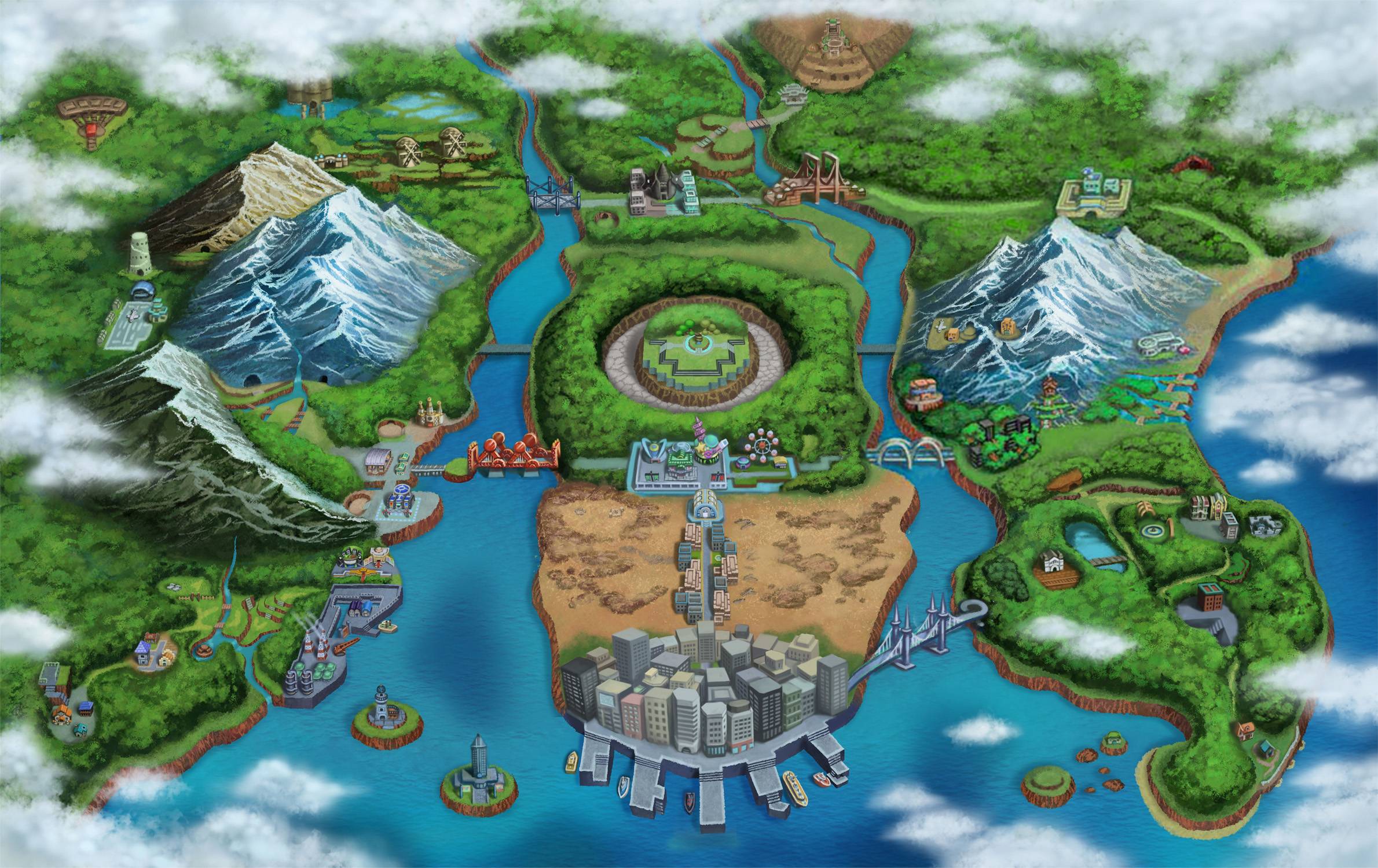 La région d'Unys est très appréciée des joueurs Pokémon
