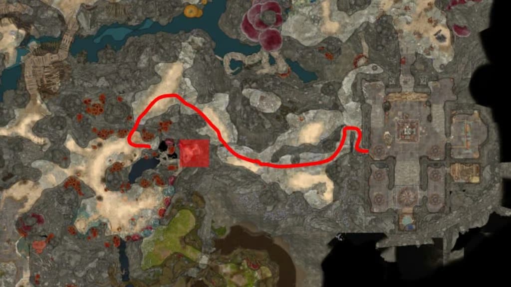 Carte de Baldur's Gate 3