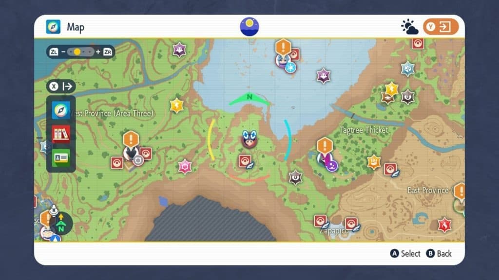 L'emplacement d'une Pierre Glace sur Pokémon Écarlate & Violet