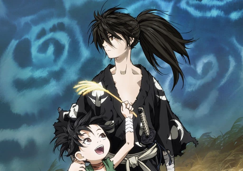Dororo et Hyakkimaru sur l'affiche de dororo