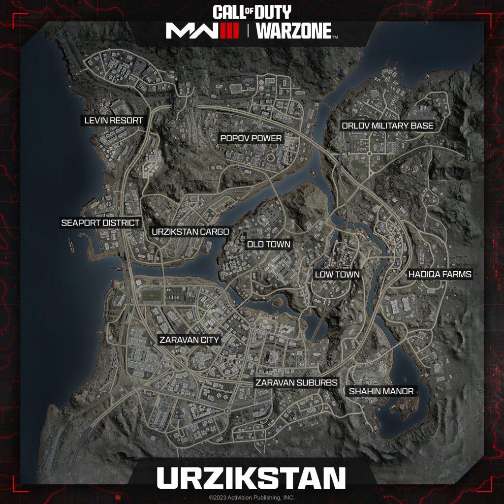 Carte Urzikstan de Warzone