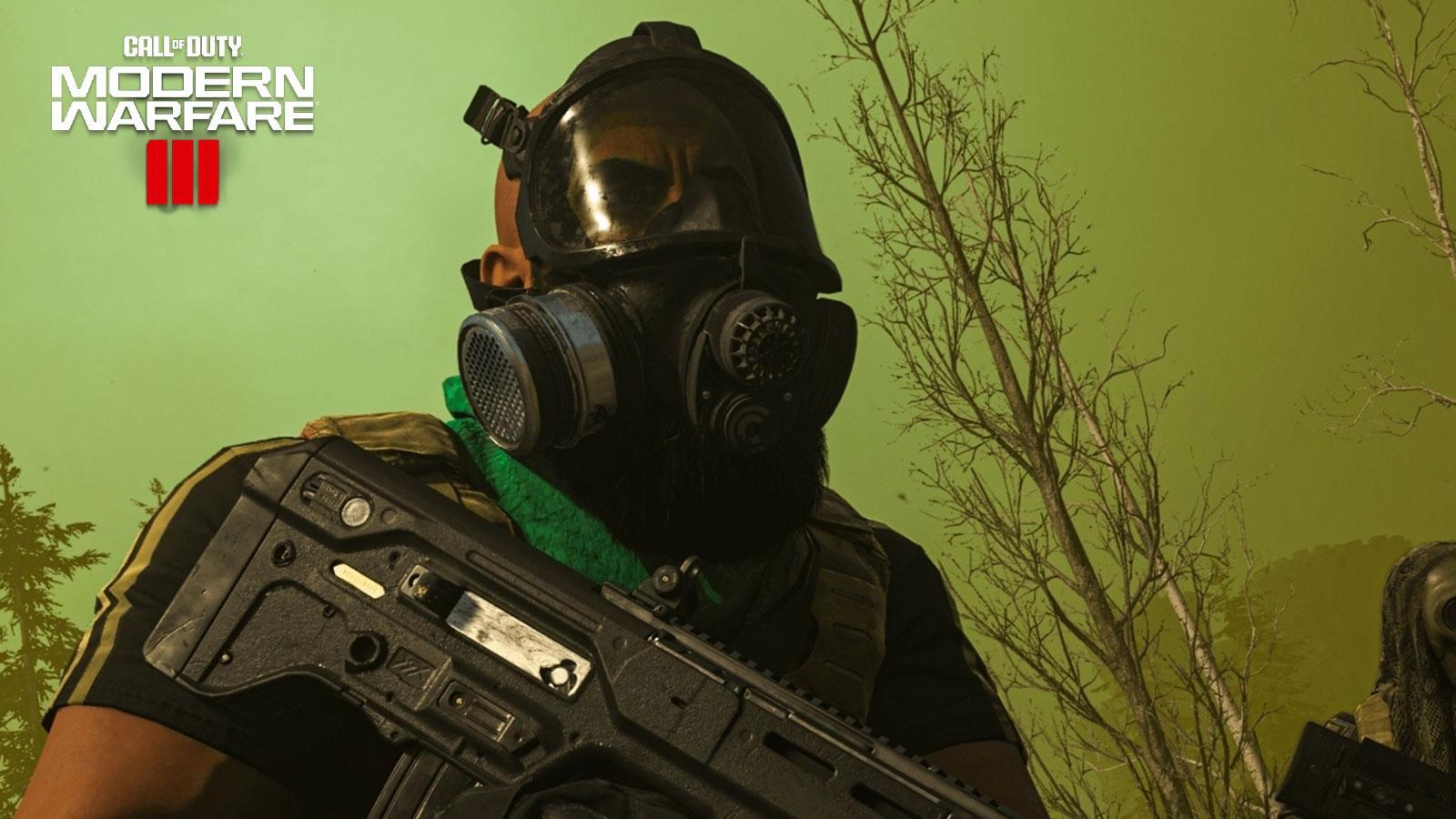 Le masque à gaz de Warzone.