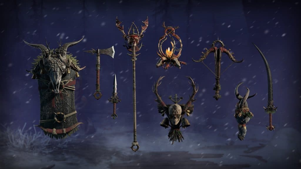 Récompenses disponibles durant l'évènement Fléau de l'Hiver dans Diablo 4