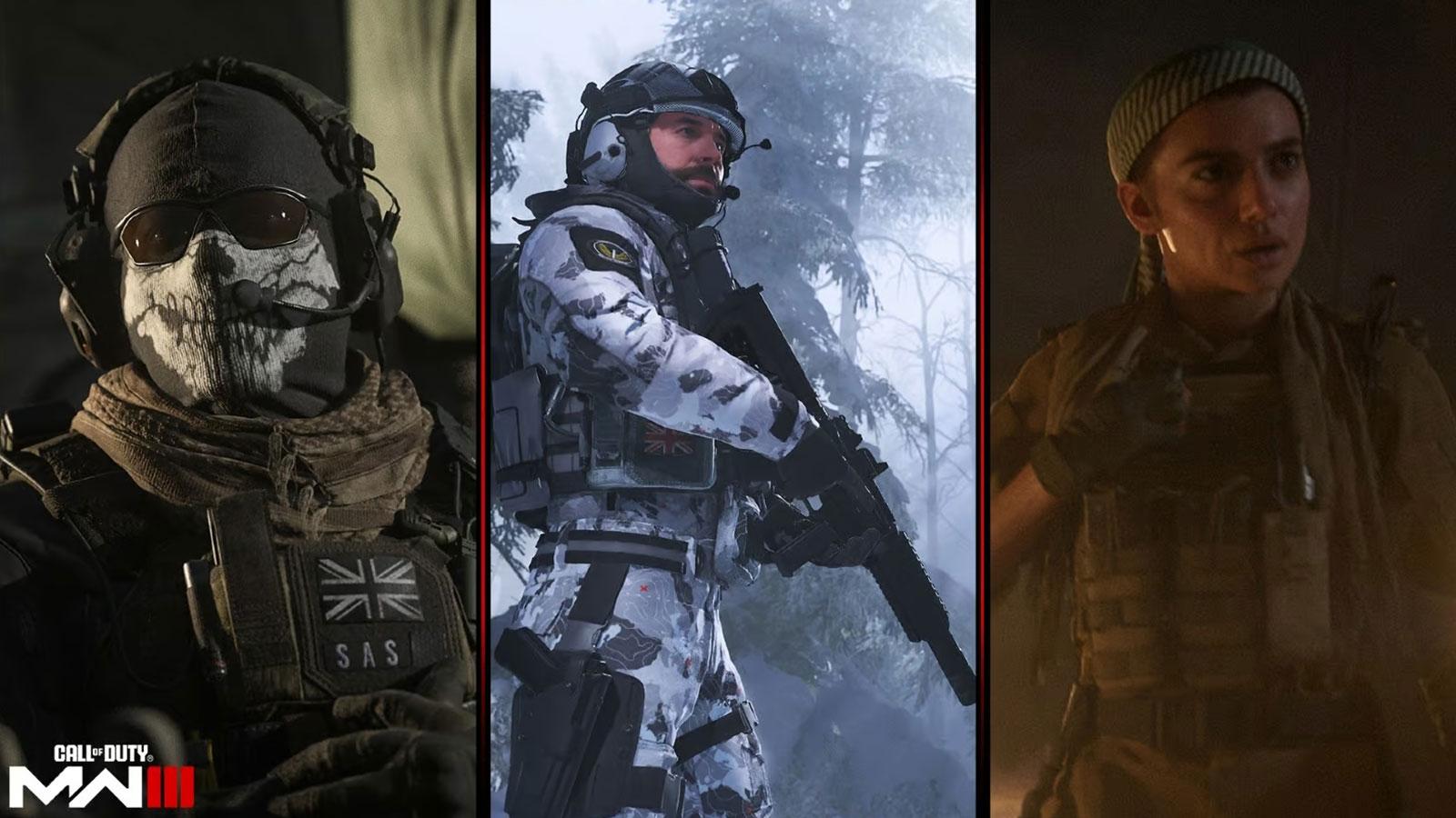 Ghost, Price et Farah dans Modern Warfare 3