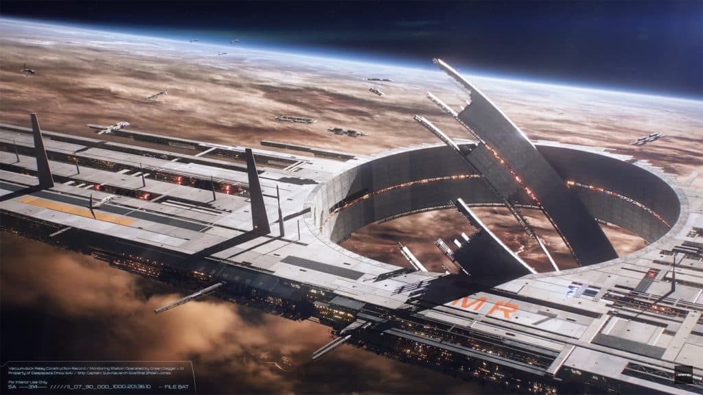 Un vaisseau dans l'espace dans le prochain Mass Effect