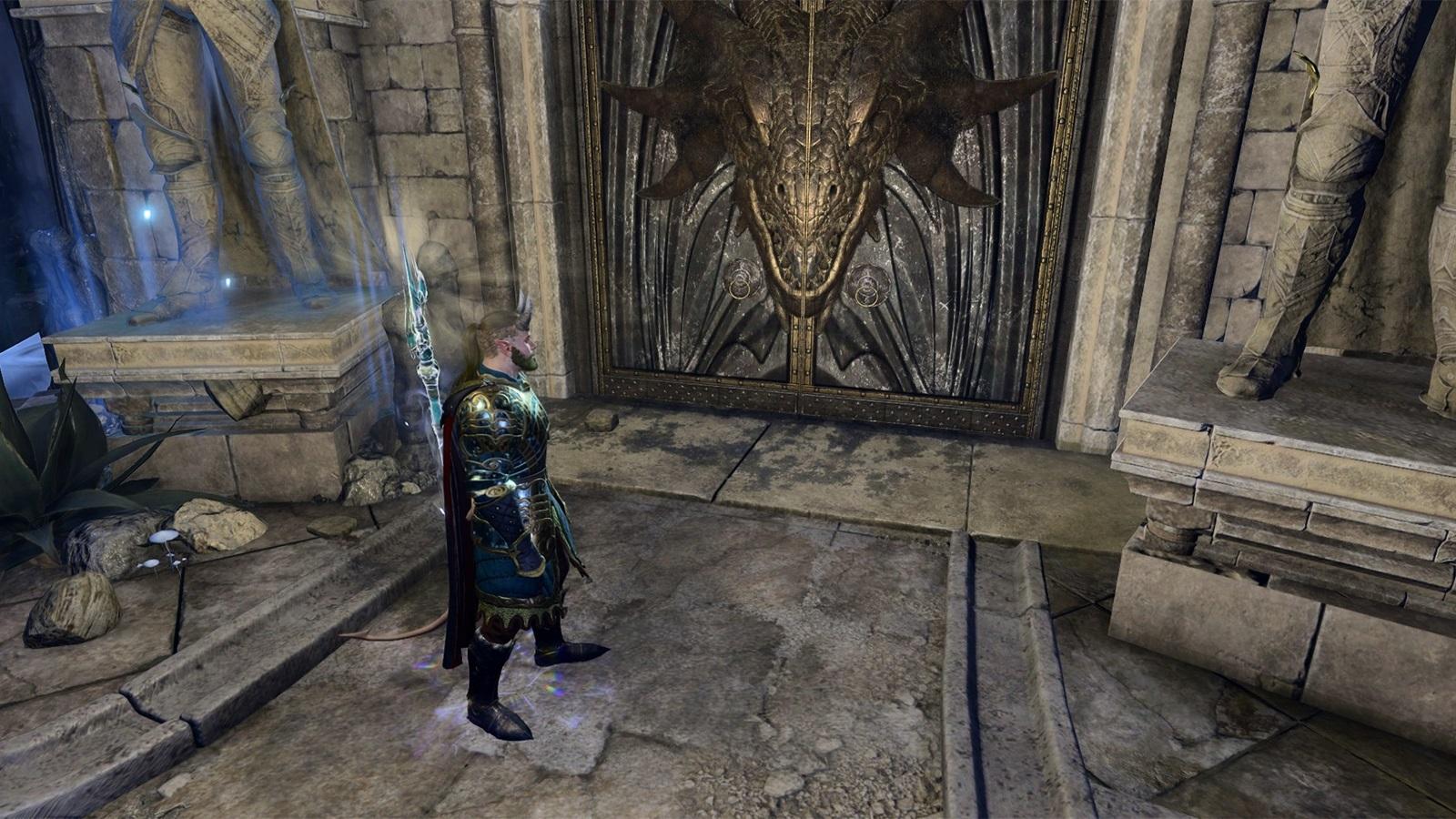 Porte qui mène au boss Ansur dans Baldur's Gate 3