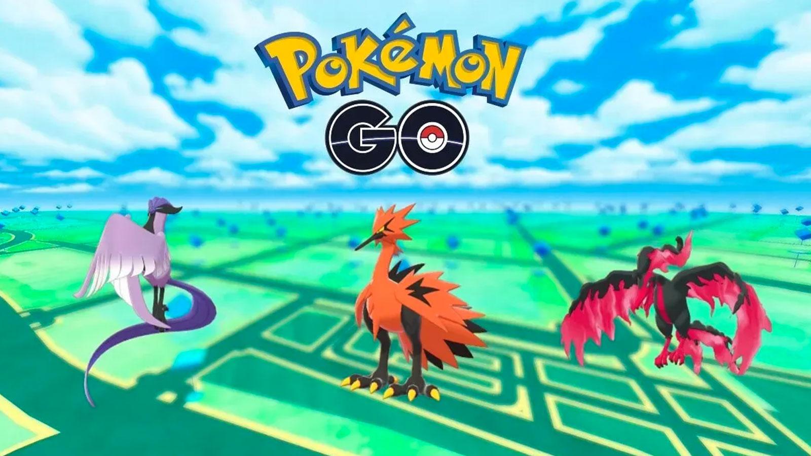 Les trois oiseaux légendaires de Galar dans Pokémon Go