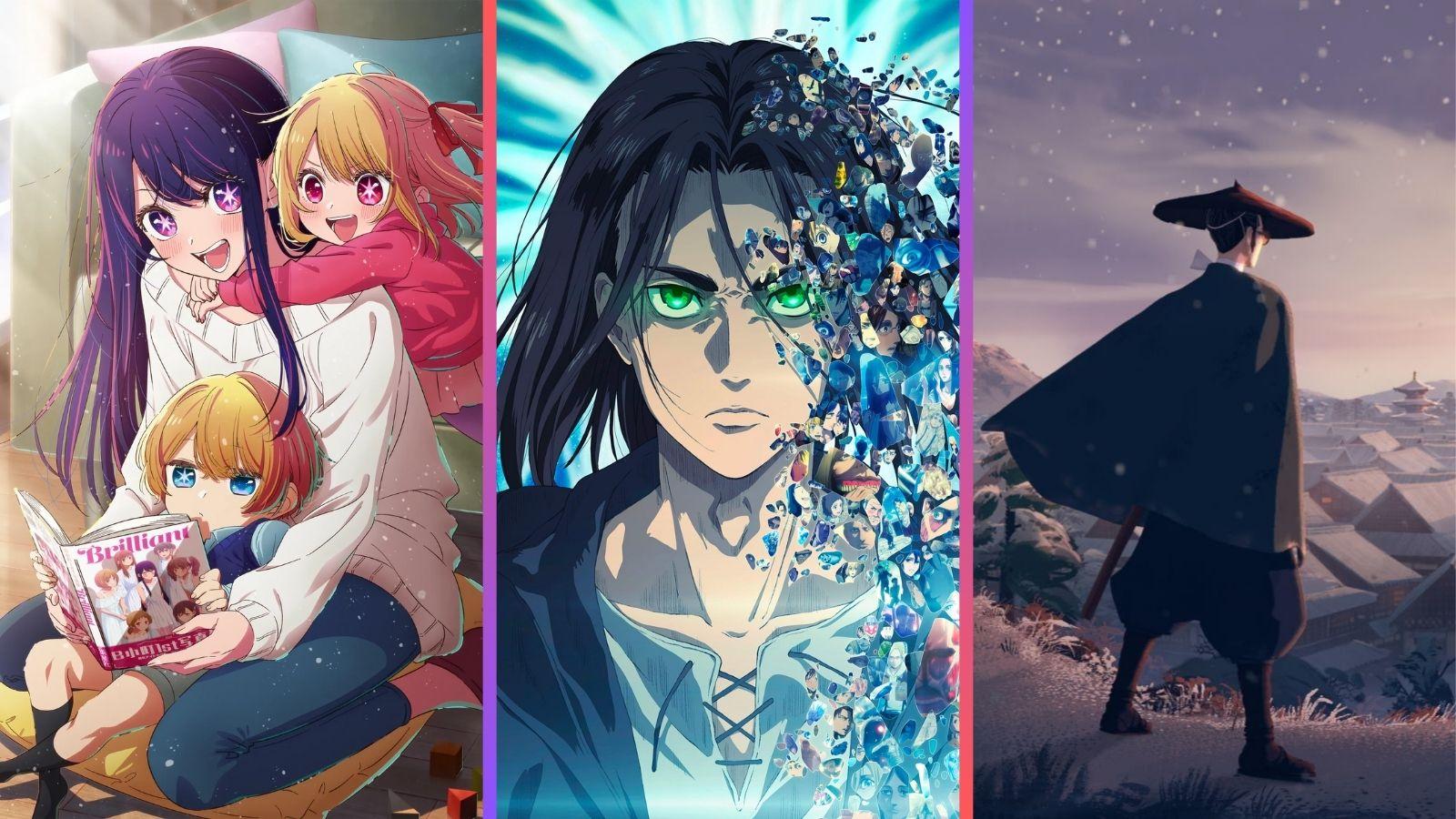 oshi no ko attaque des titans blue eye samurai top 10 animes 2023