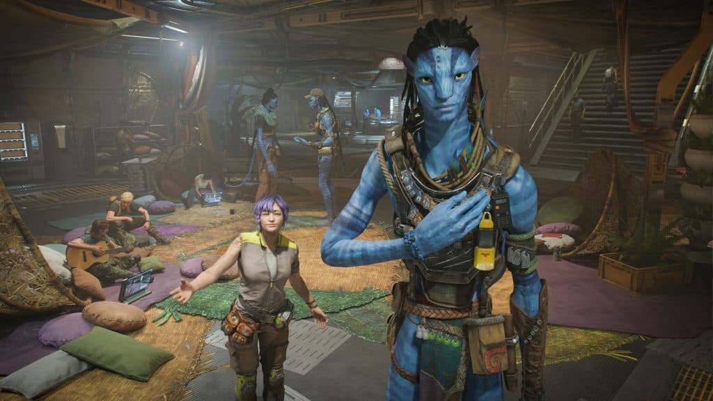 Na'vi et humain dans Avatar : Frontiers of Pandora
