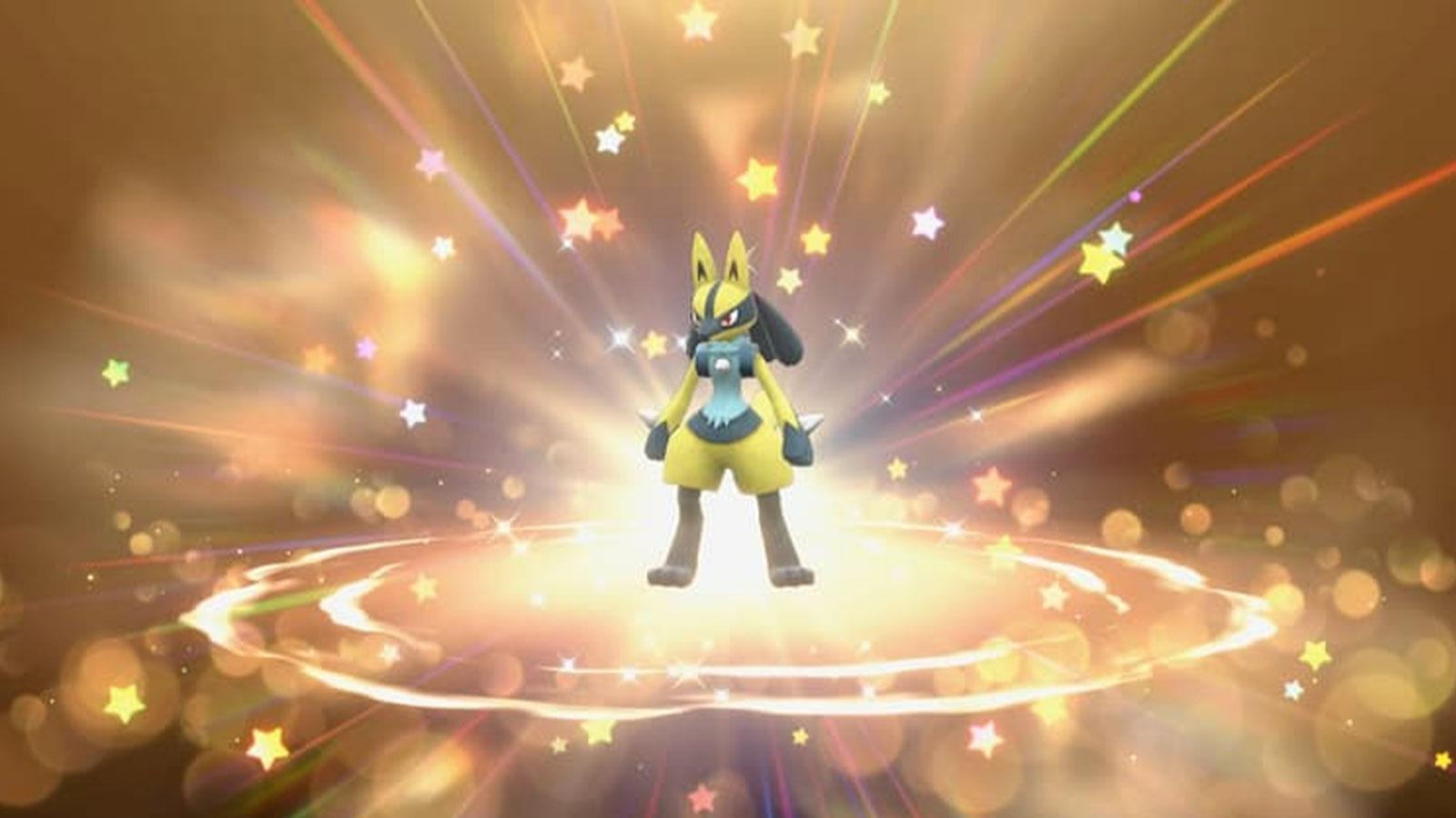 Lucario shiny dans Pokémon Écarlate & Violet