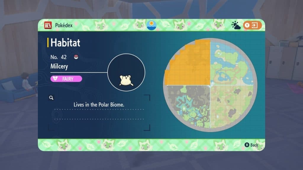 Habitat de Crémy dans Pokémon Écarlate et Violet