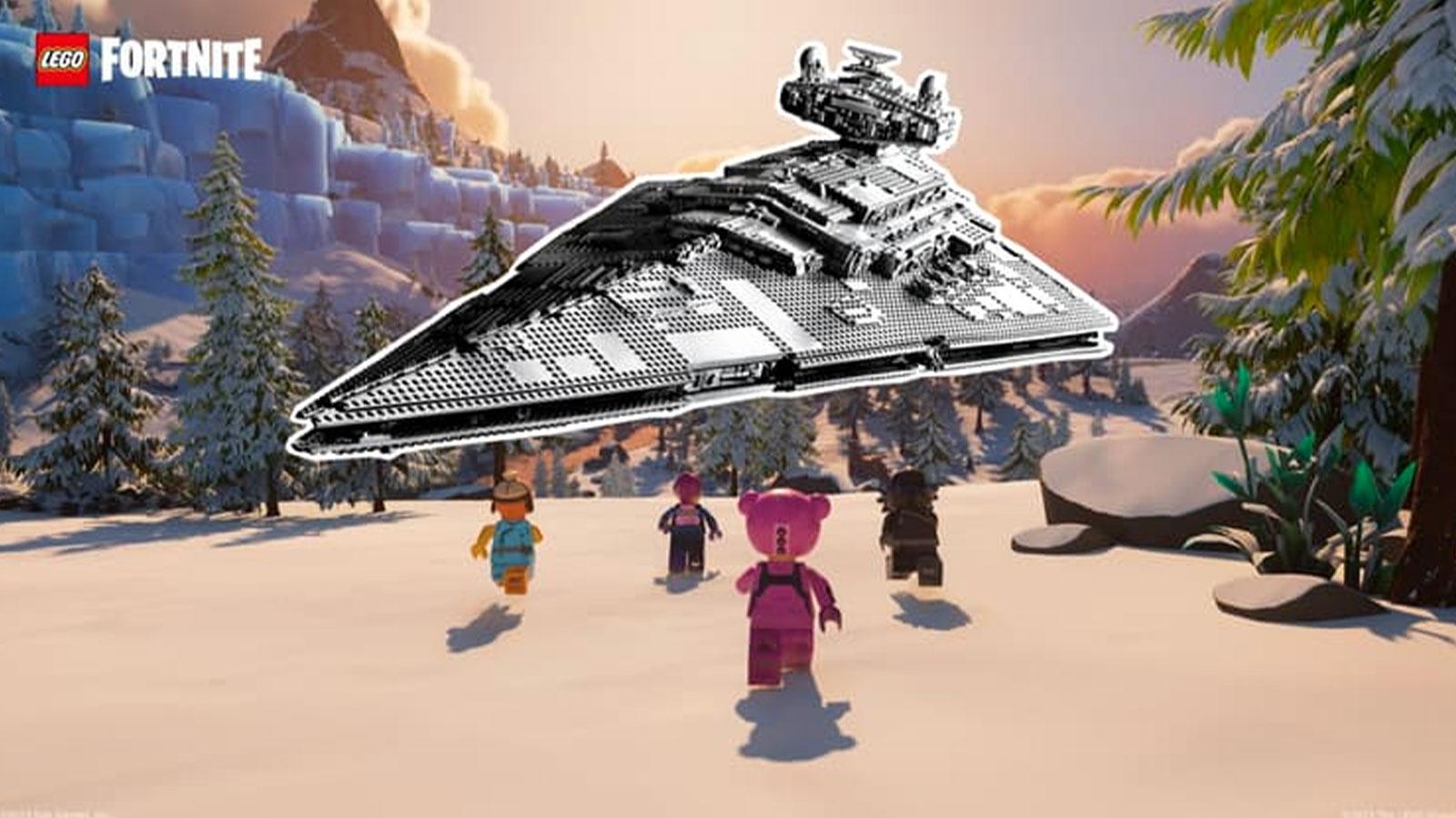 Le Star Destroyer dans LEGO Fortnite