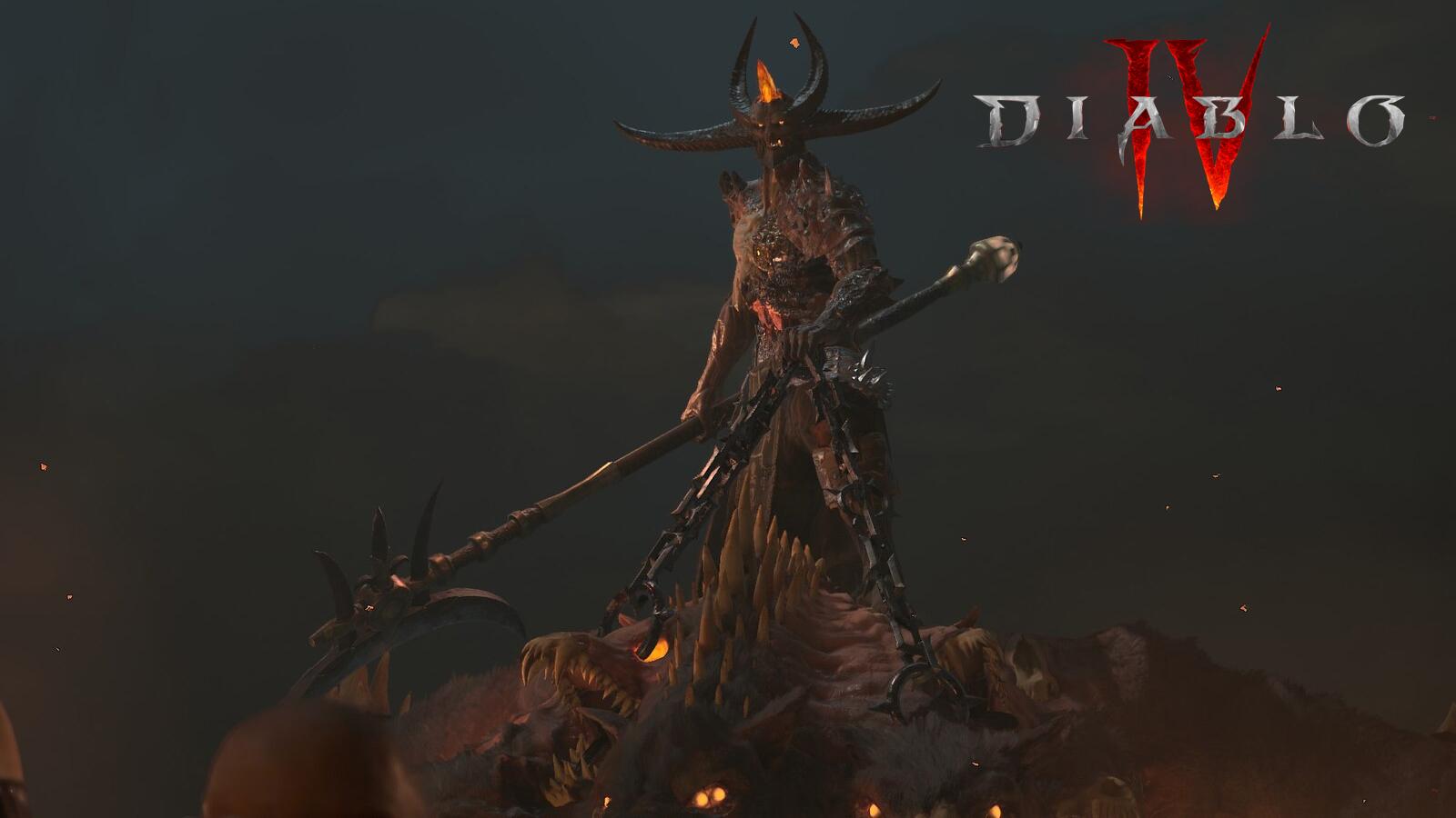 Capture d'écran avec logo de Diablo 4