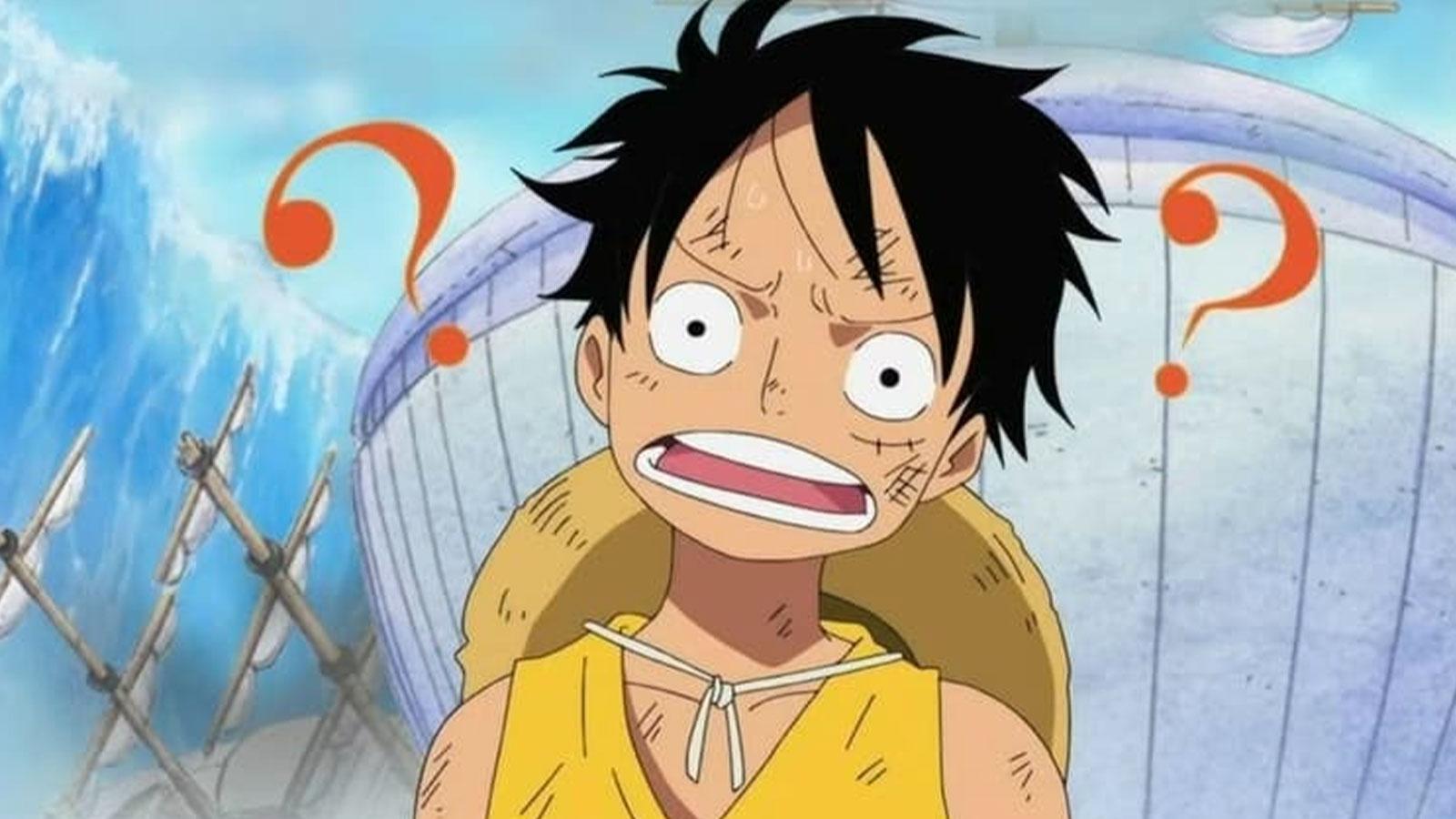 Luffy, confus