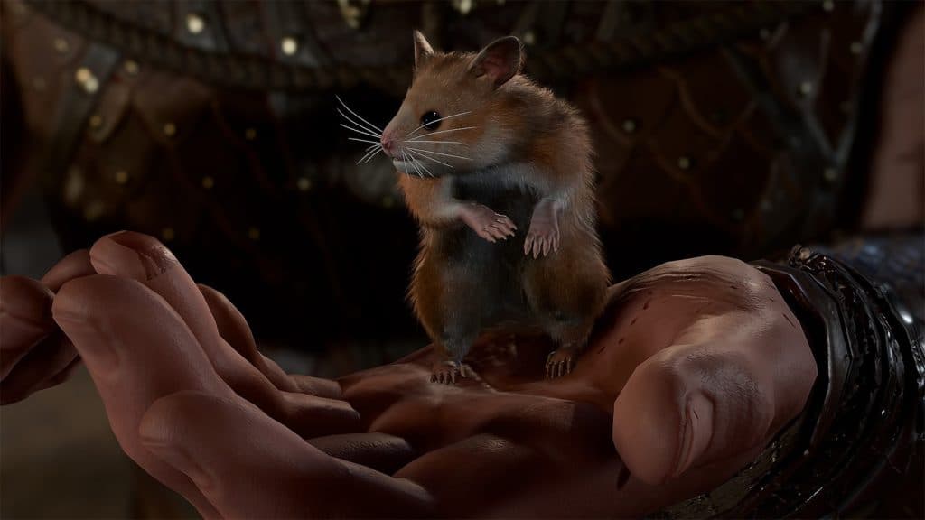 Le hamster de Minsc, Bouh, dans Baldur's Gate 3