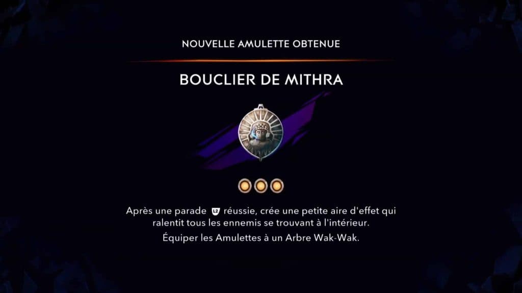 Amulette Bouclier de Mithra dans Prince of Persia: The Lost Crown