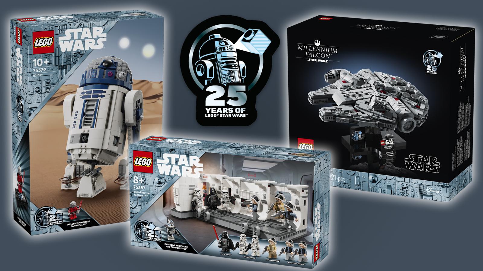 3 des 5 ensembles prévus pour mars 2024 pour les 25 ans de la collaboration LEGO et Star Wars