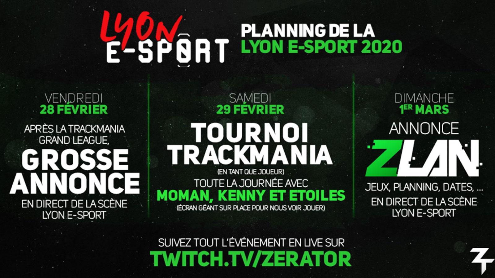 ZeratoR va fair ele plein d'annonces lors de la Lyon e-Sport