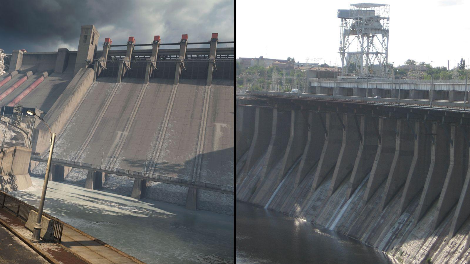 Barrage Gora Warzone | centrale hydroélectrique du Dniepr Ukraine