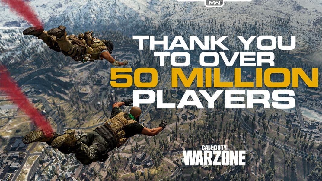 Infintiy Ward Warzone 50 millions joueurs